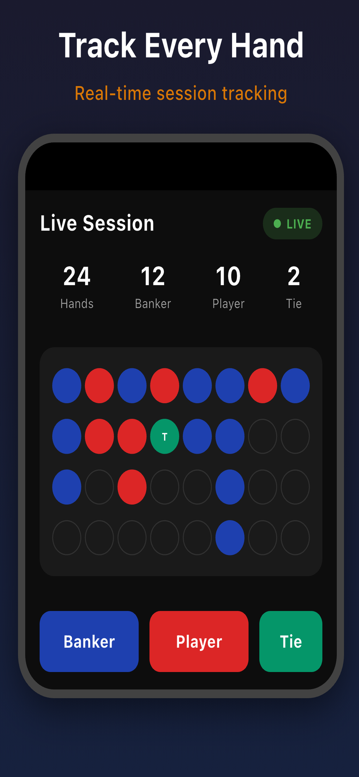 Session Tracking Screen